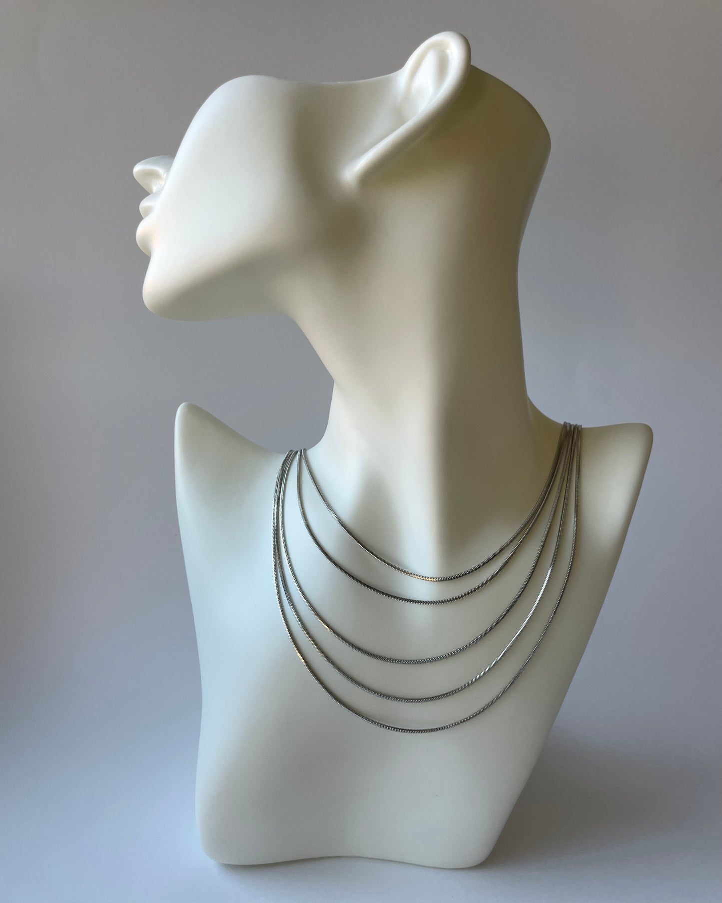 Collar Cascada Plateado